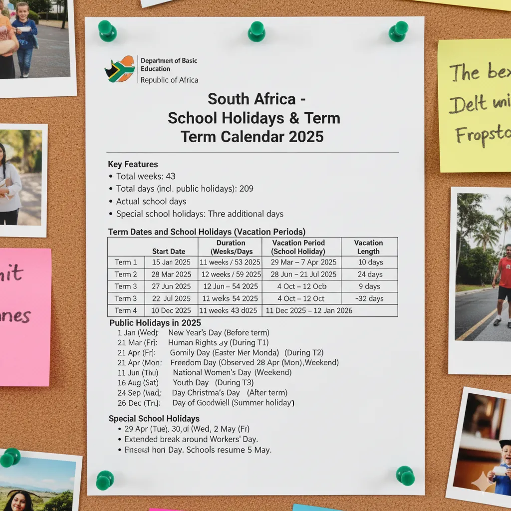 2025 School Calendar South Africa
