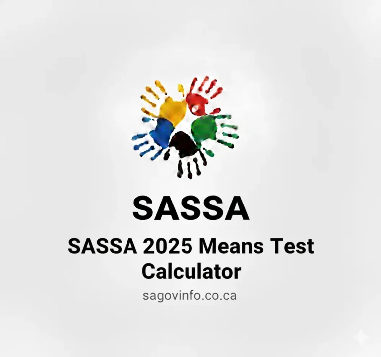SASSA 2025 Means Test Calculator