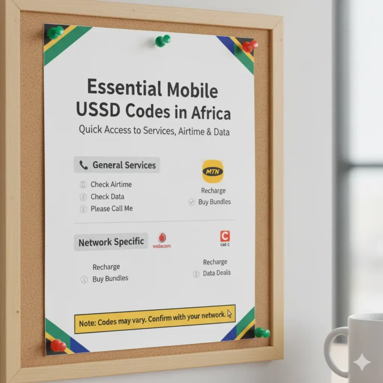 Essential Mobile USSD Codes