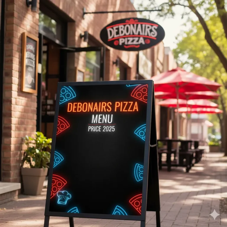DEBONAIRS PIZZA MENU With Price