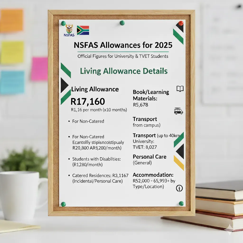 NSFAS Allowances for 2025