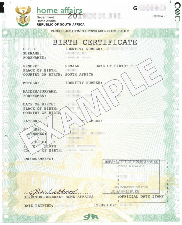 Birth Certificates Application