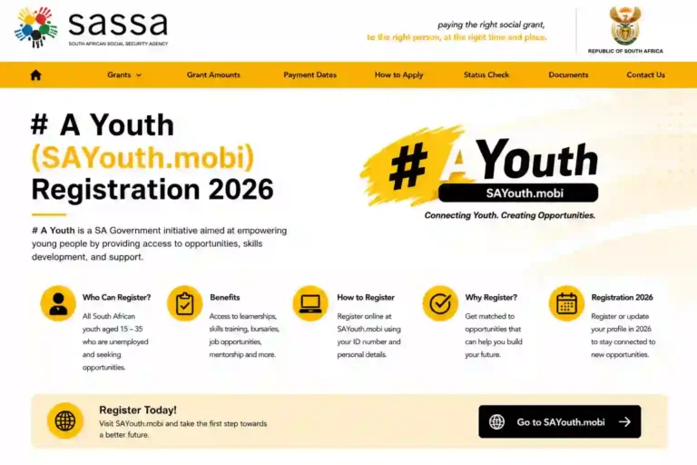 A Youth (SAYouth.mobi) Registration 2026