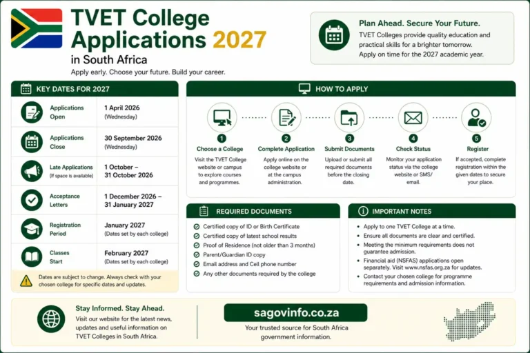 TVET college applications for 2027 are open now. NCV and NATED requirements, the CAP test, deadlines, and how to apply, explained.