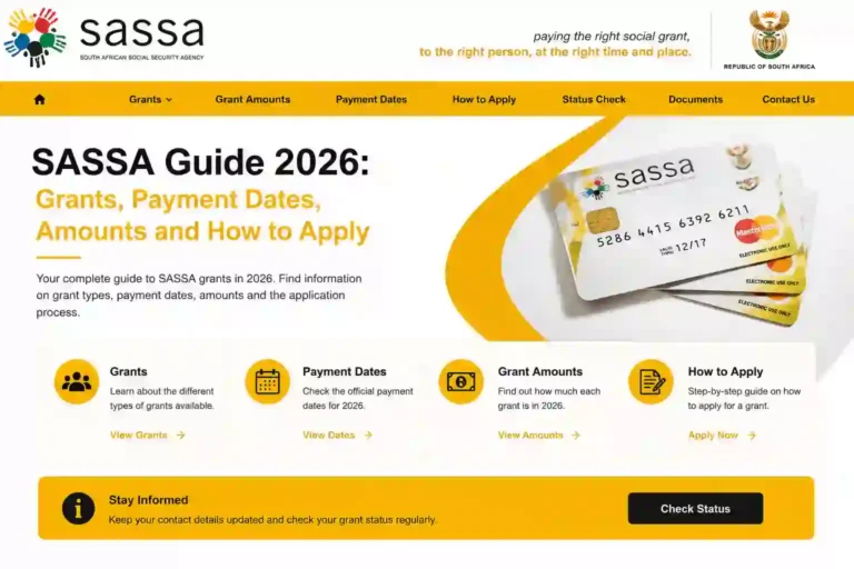 SASSA Guide 2026: Grants, Payment Dates, Amounts and How to Apply