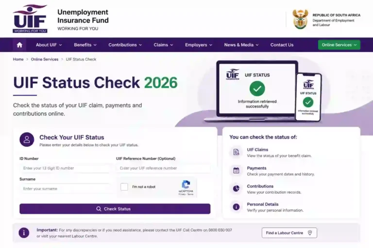 UIF Status Check 2026