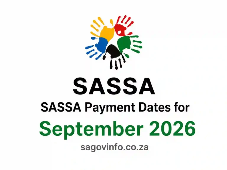 SASSA Payment Dates for September 2026
