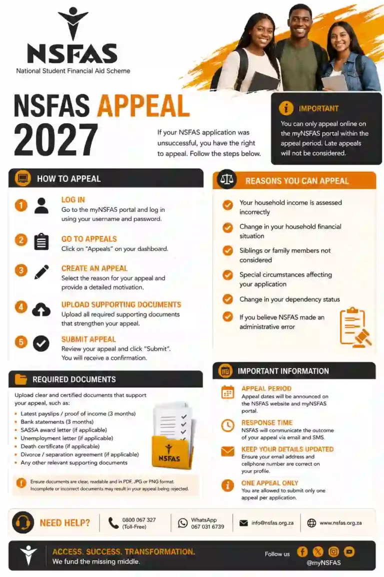 NSFAS Appeal 2027